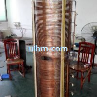 induction coil for heating graphite cylinder mould