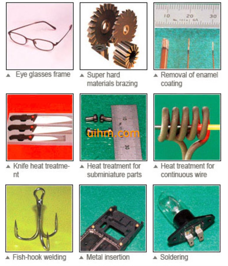 application fields of HF induction heating