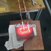 induction heating inner surface of SS steel block