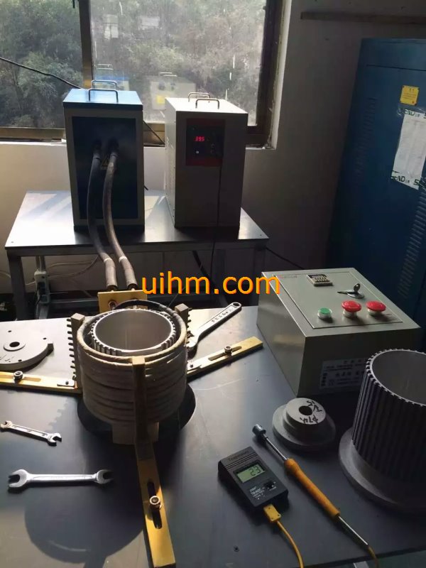 induction shrink fitting aluminium motor frame